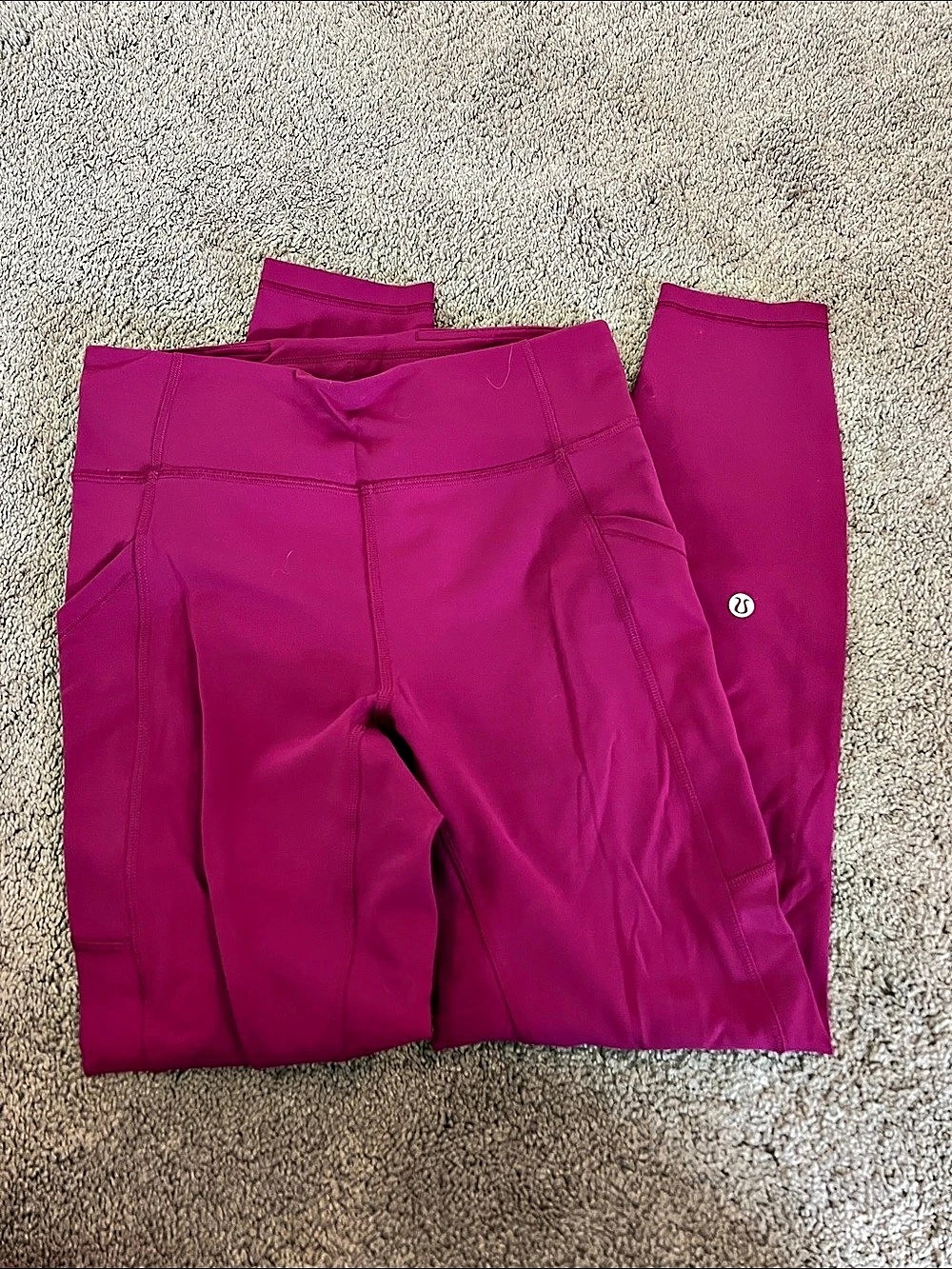 lululemon Wunder Under Athletic Leggings in Pink Size 6